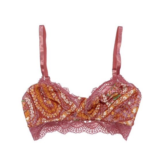 Spell Other - SPELL AND THE GYPSY PURPLE GOLDEN FLORAL PRINT AUBURN CITY LIGHTS LACE BRALETTE